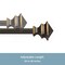 Kenney Mfg Kenney Arts & Crafts 1/2 Petite Cafe Decorative Window Curtain Rod, 28-48, Oil Rubbed Bronze KN55479 - alternate 2